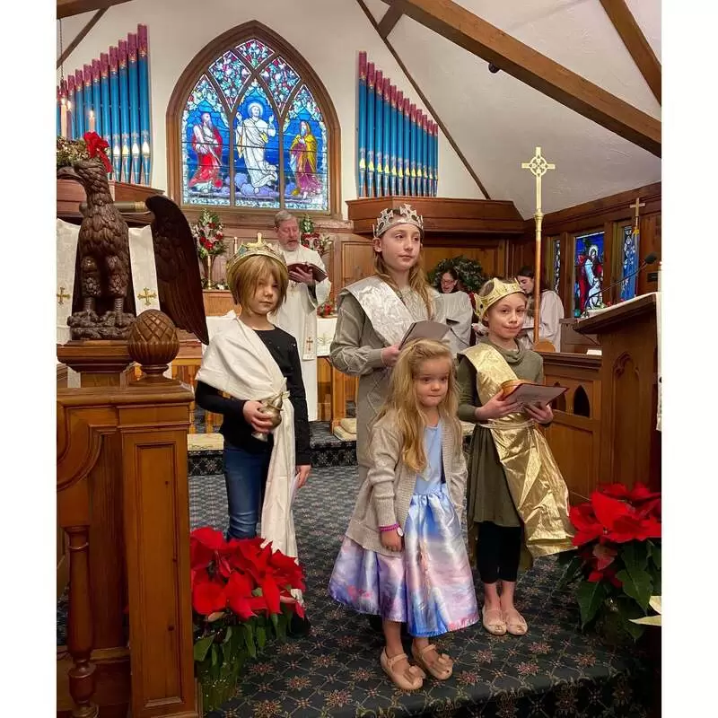 The three kings came to St. Hubert's on The Eve of Epiphany