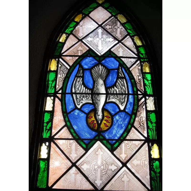 The Dove Window in the Sanctuary