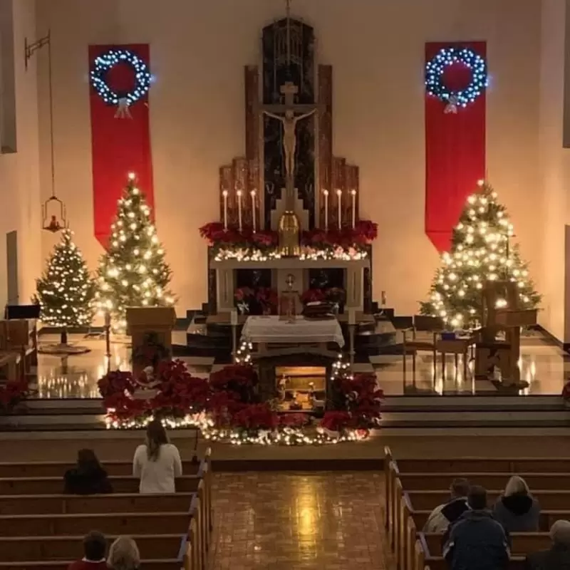 St. Francis De Sales church at Christmas