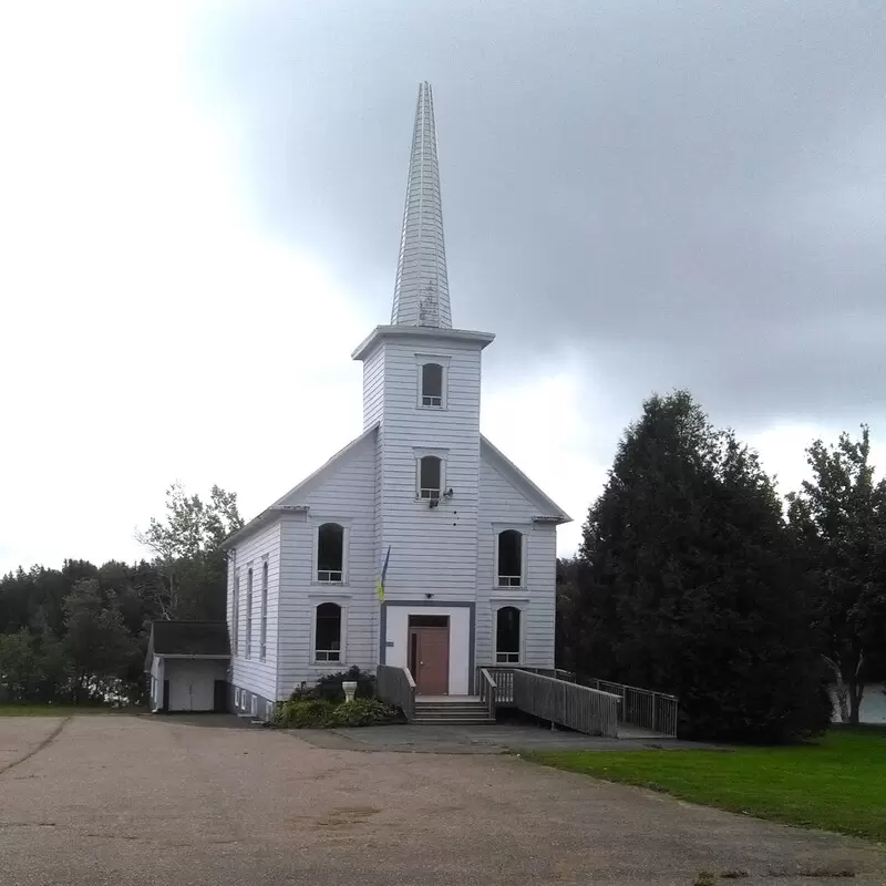 St Matthew Wesley United Church Leitches Creek NS (former St. Columba United Church) - photo courtesy of Heritage Trust of Nova Scotia