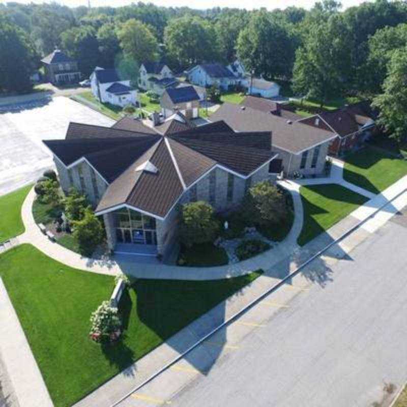 Aerial view of St. Dominic church