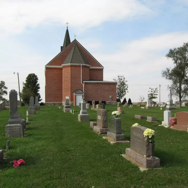 Saint Catherines Catholic Cemetery (AKA Nix Settlement Cemetery) Columbia City, Whitley County, Indiana - photo courtesy of Tombstoner & Family