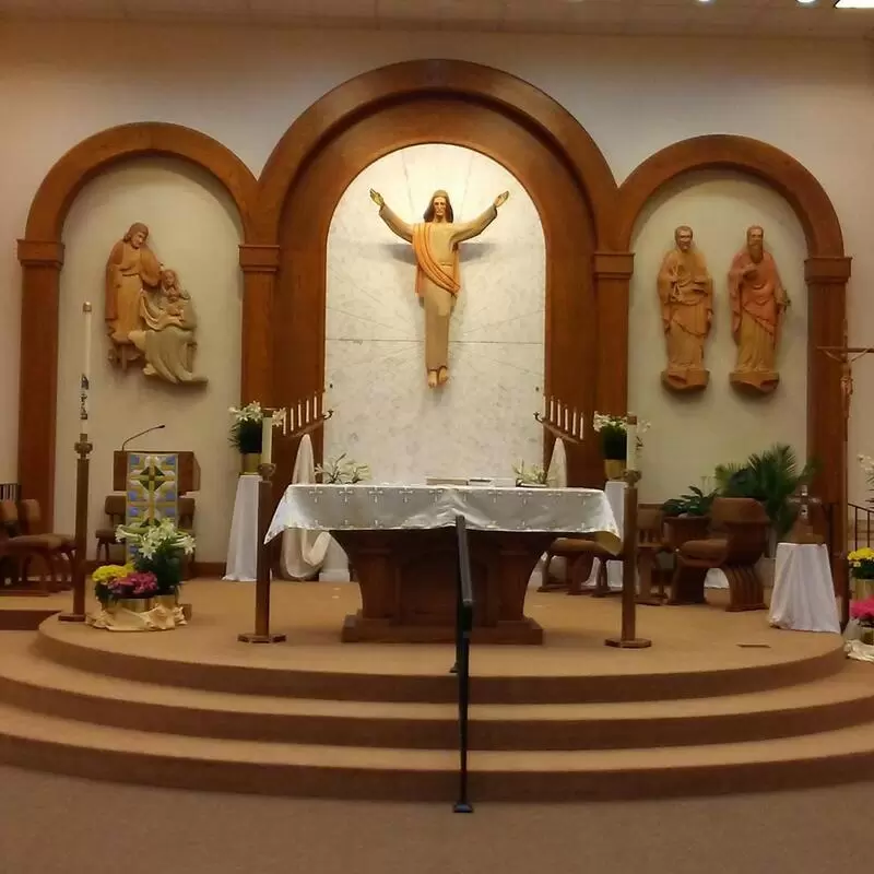 The sanctuary at Easter