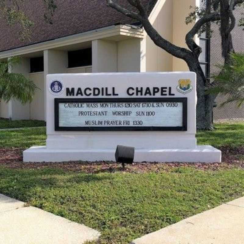 Our Lady of the Bay Chapel sign