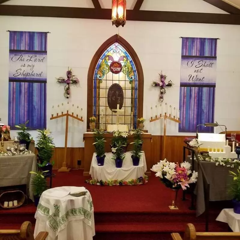 The sanctuary at Easter