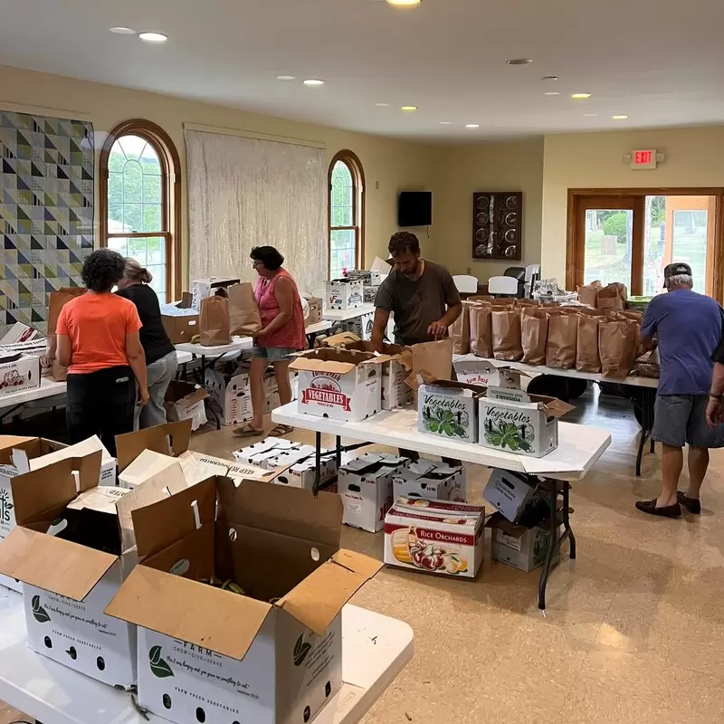 The Gift of Grace Food Pantry - packing fresh produce for Saturday’s food distribution