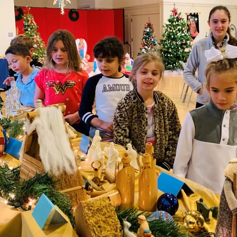 St. Bart's annual "Follow the Star" creche display