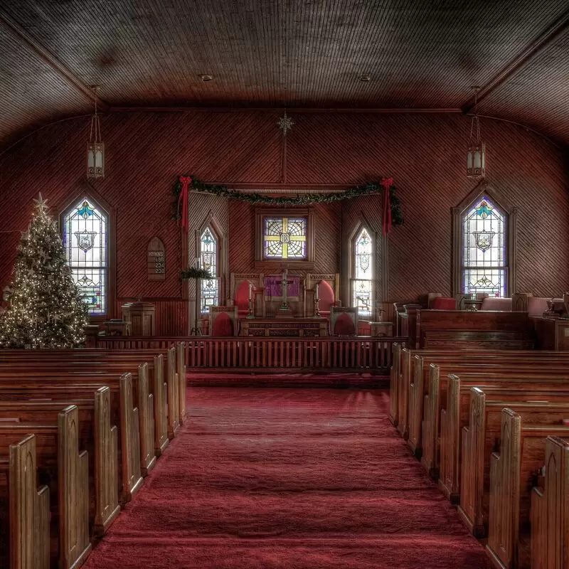 The sanctuary at Christmas