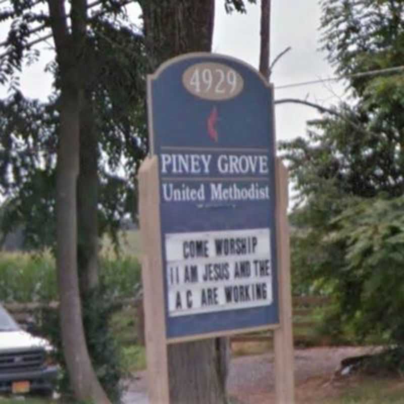 Piney Grove United Methodist Church sign