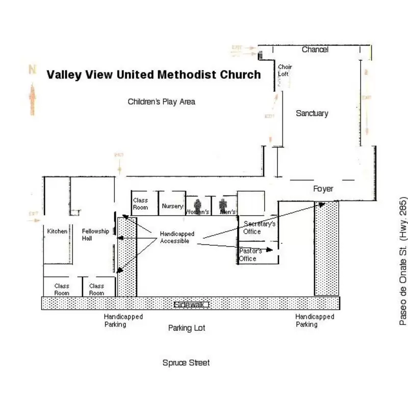 The church building layout