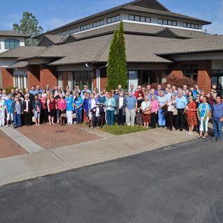 congregation outside