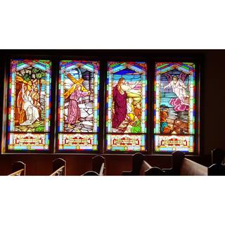 Our beautiful stained glass windows