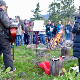 Easter Sunrise Service at Flowery Divide