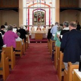 Sunday worship at St. John's