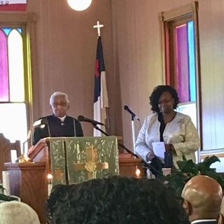 Bishop Violet Fisher and Host Pastor, Rev. Ashley Jones