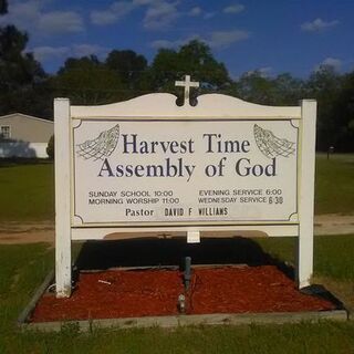 Harvest Time Assembly of God church sign