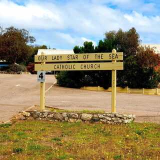 Our Lady Star of the Sea church sign