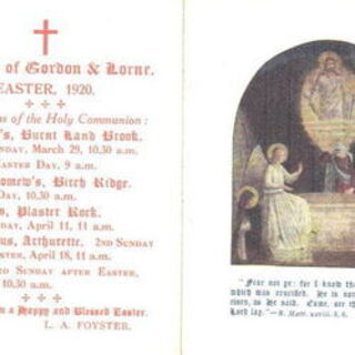 Easter services from 1920