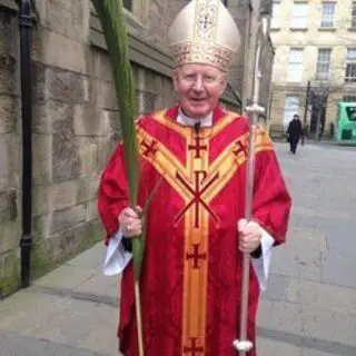 Bishop Seamus celebrating Psalm Sunday at St. Mary's Cathedral, 2014.