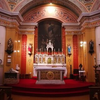 The church altar