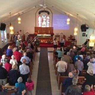 Sunday service in the Trinity Chapel