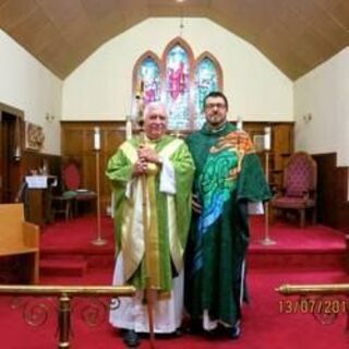 Bishop David Ashdown and Father Wayne MacIntosh.