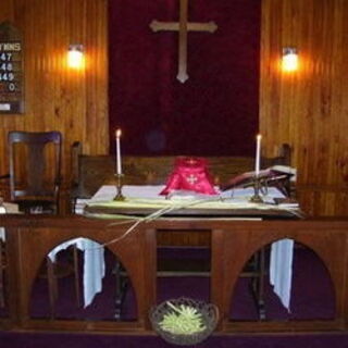 Palm sunday altar