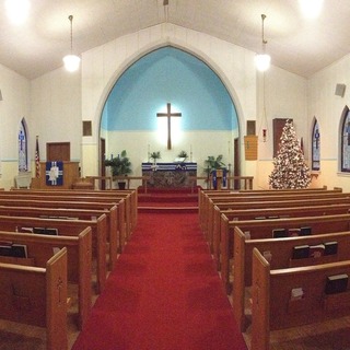 The sanctuary at Christmas