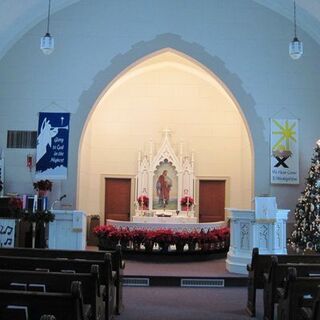 Fridhem Lutheran Church at Christmas