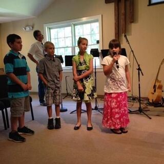 SonRise Children presenting their Scripture memory passages