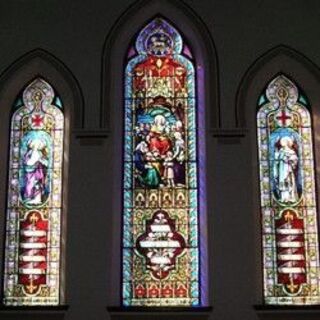 Grace Church stained glass windows