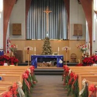 St. John decorated for Christmas