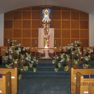 The sanctuary at Easter