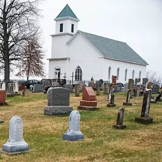 Rehoboth Presbyterian Church Laconia IN - photo courtesy of senglema