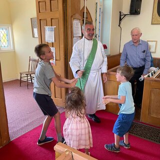 Ringing the church bells after service - July 17 2022