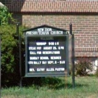 New Zion Presbyterian Church sign