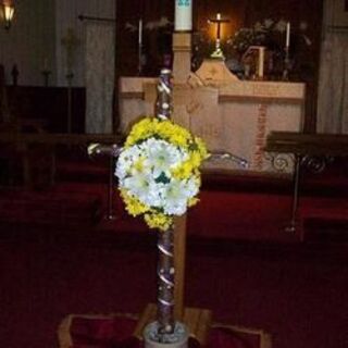 Easter cross at St. Mary's Navan