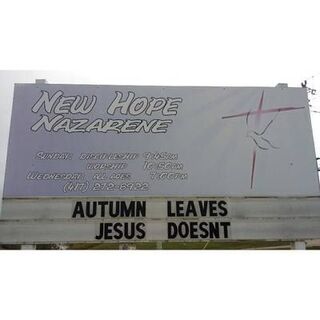 Autumn leaves - Jesus doesn't!