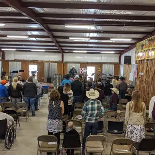 Church service at Lone Star Cowboy Church