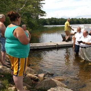 Baptism at Cottage In The Woods