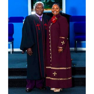 Bishop Charles Ellington and Assistant Pastor Estoria West