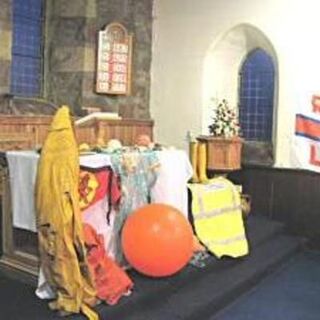 Interior of St Ernan’s Church, Creich