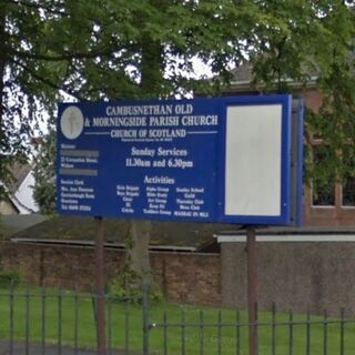 Cambusnethan Old & Morningside Parish Church sign