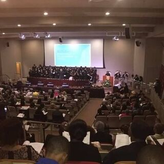 Sunday worship at Friendship Baptist Church, Atlanta, GA