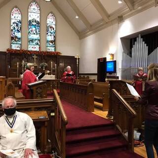 Sunday worship at St. James and St. Brendan Anglican Church