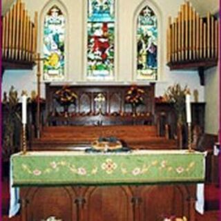 Altar at front of church