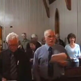 St. Cyprian's Anglican Church East Dalhousie singing 'Silent Night'