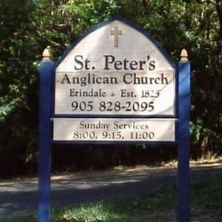 St. Peter's Service Times Sign