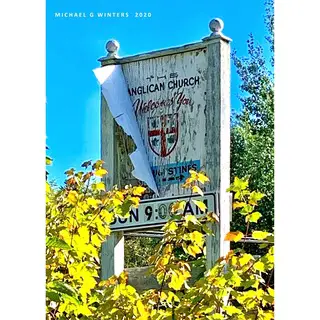 Old Highway sign - still in existence - photo courtesy of Michael G Winters