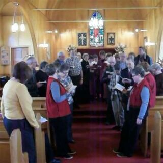 St. Paul's Church in Baie Verte, NL singing Silent Night